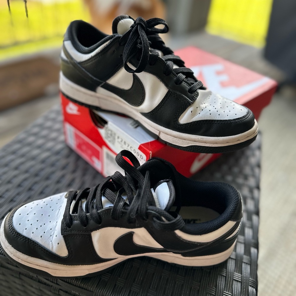 Nike Black and White Low-Top Athletic Sneakers